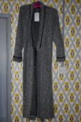 *Feraud of Paris Knitted Grey Dressing Gown Size: 14 RRP £