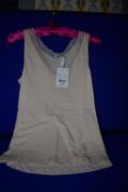 *Hanro of Switzerland Peach Cotton Lace Top Size: M RRP £