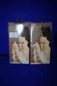 *Falke 2x Pairs Pure Matt 20 Den Anklet Transparent Matt Powder Size: 35-38 RRP £12