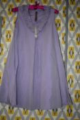 *Caterina Taffetas Godet Ruches Dress Size: M RRP £99