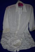 *Luna Luxe Resortwear Classic Shirt Dress Short 100% Silk Size: M RRP £375