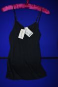 *Hanro of Switzerland Black Cami Top with Spaghetti Straps Size: L RRP £38