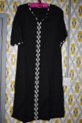 *Luna Luxe Resortwear Modernist Beaded 100% Cotton Long Tunic Size: M RRP £225