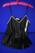 *Luna Di Seta Black Cami Top with Diamante Detail Size: XL RRP £