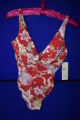 *Gottex Red Floral One Piece Swimsuit Size: 14 RRP £185