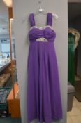 Purple Evening Dress by Amelia Size: 10
