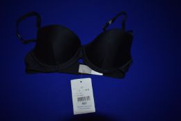 *Hanro of Switzerland Black Satin Deluxe Bra Size: 34B RRP £