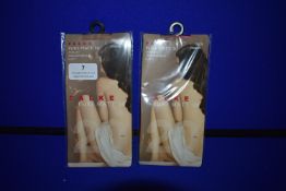 *Falke 2x Pairs Pure Matt 20 Den Anklet Transparent Matt Powder Size: 35-38 RRP £12