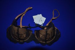 *Laperia Black & Gold Bra Size: 34C RRP £96