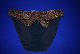 *Louisa Bracq of Paris Gypsy Trip Midnight Blue Full Panty Size: 10 RRP £