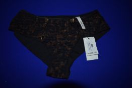 *Marie Jo Avero Black Floral Briefs Size: S RRP £55