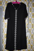 *Luna Luxe Resortwear Modernist Beaded 100% Cotton Long Tunic Size: L RRP £225