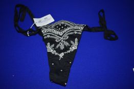 *Marjolaine Lily Black & Ecru Bikini Bottoms Size: 44 RRP £35