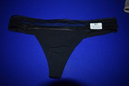 *Laperia Black Thong Size: 14 RRP £