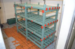 *Four Tier Plastic Shelving Unit