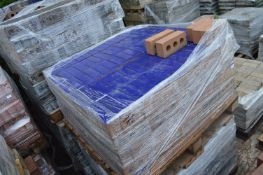 Pallet of Dark Blue Glazed Bricks