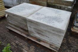 Pallet of 14 Paving Slabs 2ft²x2”