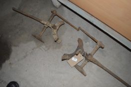 Pair of Wood Pressure Tools