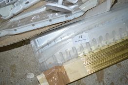 600x76mm Vent Covers, Brass Effect Guides, Window Lever Bars, Plaque Markers and Push Plates