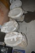 Three Marine Style Toilet Pans