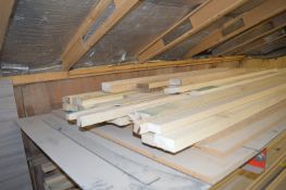 Contents of Shelf to Include Various Timber Offcuts