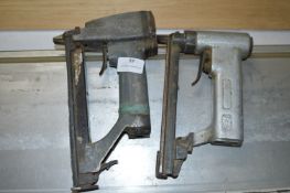Two Pneumatic Staple Guns