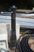 Black Plastic Bollard ~1m tall