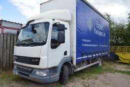 DAF LF 7.5-Ton Curtain Side Lorry Reg: DV12 WKL, Mileage: 106000, 5-Speed Manual,