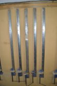 Five 4ft Sash Clamps