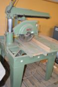 Wadkin BRA350 Radial Arm Crosscut Saw