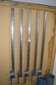 Five 4ft Sash Clamps