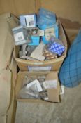 Box of Assorted Valve Fixings, Screws, etc.