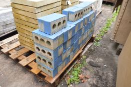 Pallet of ~70 Blue Glazed Bricks