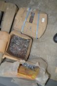 Bag and Two Boxes of Various Nails
