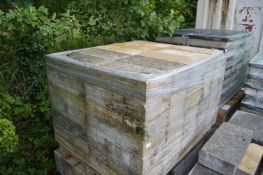 Pallet of ~75 Cream/Beige Blocks ~17”x8.5”x4”