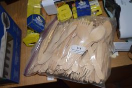*Quantity of Wooden Cutlery