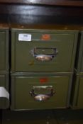 *Two Veteran Series Green Metal Kardex Cabinets