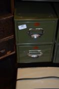 *Two Veteran Series Green Metal Kardex Cabinets