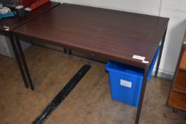 *Side Table in Dark Mahogany Finish