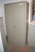 6ft Security Storage Cabinet (one handle broken)