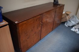 *Wooden Storage Cabinet Enclosed by Three Doors