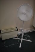 *16” Pedestal Fan, and a Convector Heater