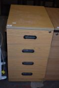 *Standalone Four Drawer Unit in Light Oak Finish