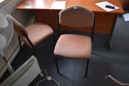 *Pair of Upholstered Office Chairs