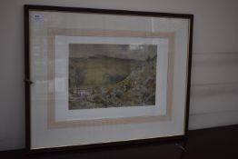 *Signed Print of a Berwickshire Hunting Scene