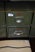 *Two Veteran Series Green Metal Kardex Cabinets