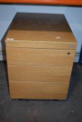 *Standalone Three Drawer Unit in Light Oak Finish
