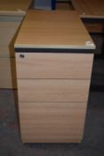 *Standalone Three Drawer Unit in Light Oak Finish