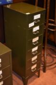 Green Six Drawer Filing Unit