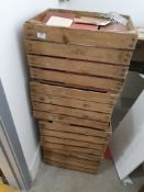 * 4 x rustic crates containing books